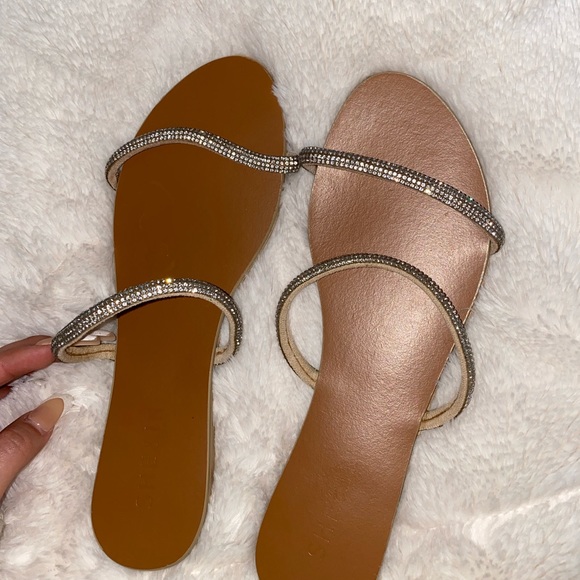 Size 6.5 Rhinestone Slides - Picture 3 of 4